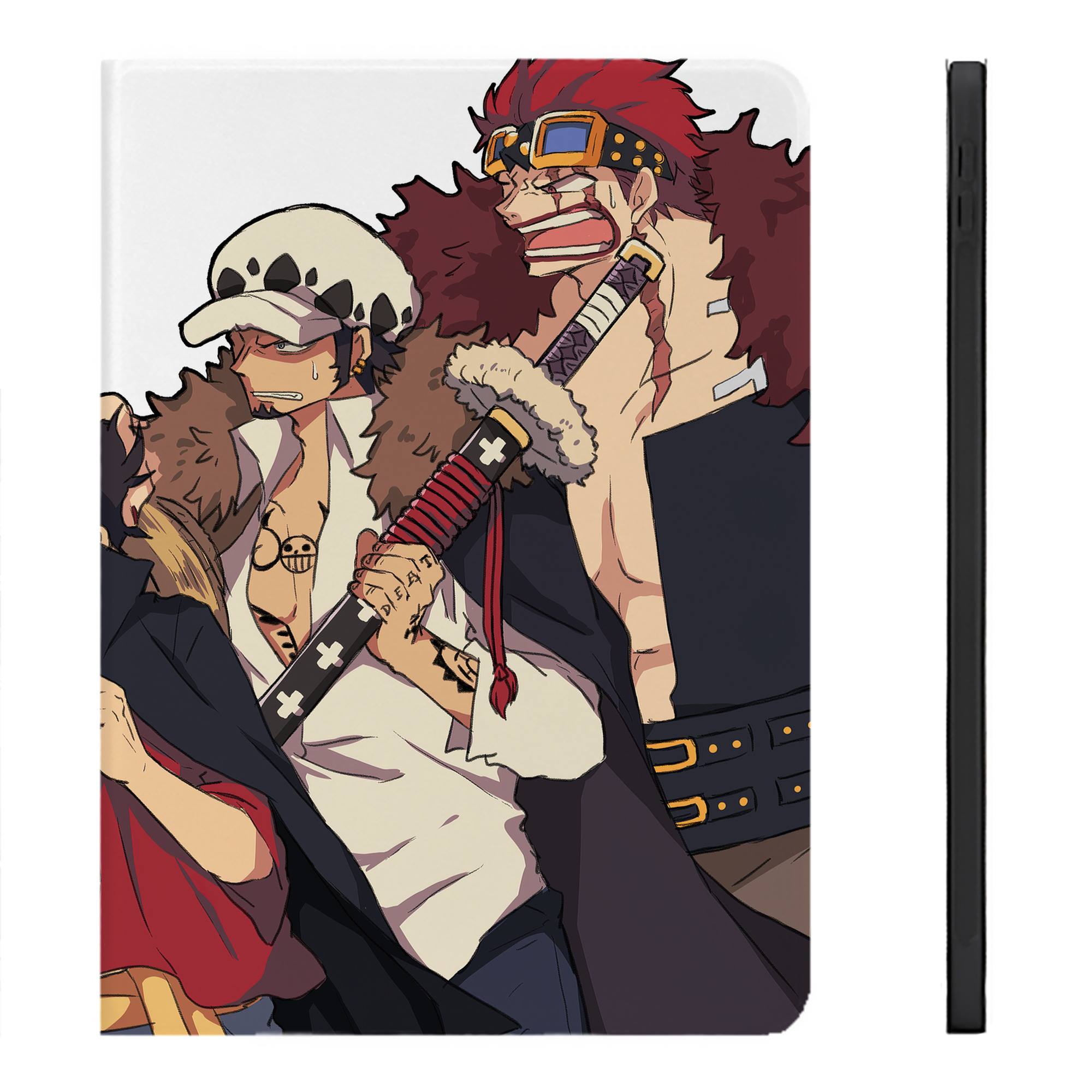 （画像用） ワンピース ONE PIECE IPadケース ペンホルダー付き ブックスタイルデザイン